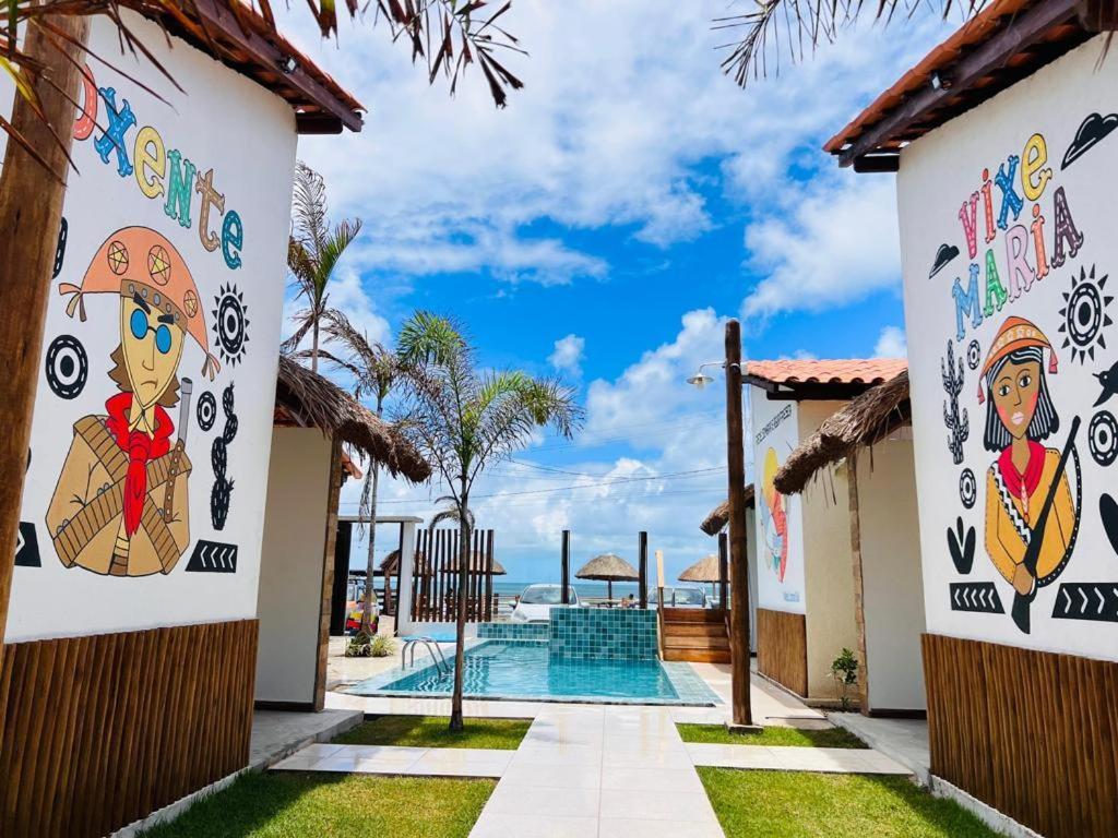 Flats Villas Litoral Sul - Praia Pontal Do Peba - Piacabucu - Al Ngoại thất bức ảnh